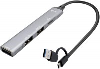 Photos - Card Reader / USB Hub i-Tec USB-C/USB-A Metal HUB 1x USB 3.0 + 3x USB 2.0 