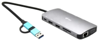 Photos - Card Reader / USB Hub i-Tec USB 3.0 USB-C/Thunderbolt 3x Display Travel Nano Dock with LAN + Power Delivery 100 W 