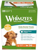 Photos - Dog Food Whimzees Dental Treasts Monthly Stix L 1.8 kg 30