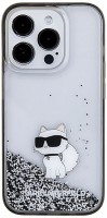 Photos - Case Karl Lagerfeld Liquid Glitter Choupette for iPhone 15 Pro Max 