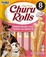 Photos - Dog Food INABA Churu Rolls Chicken with Salmon 96 g 8