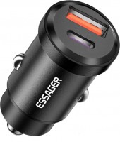 Charger Essager USB A + Type-C Car Charger 30W 