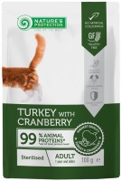 Photos - Cat Food Natures Protection Adult Sterilised Turkey/Cranberry Pouch 100 g