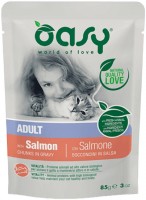 Photos - Cat Food OASY Lifestage Adult Salmon Pouch 85 g 