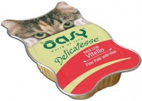 Photos - Cat Food OASY Delicatesse Adult Veal Pate 85 g 