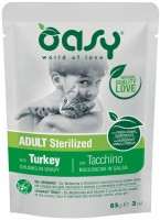 Photos - Cat Food OASY Lifestage Sterilized Turkey Pouch 85 g 