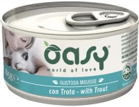 Photos - Cat Food OASY Natural Range Adult Trout 85 g 