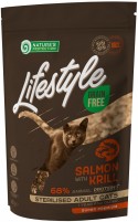 Photos - Cat Food Natures Protection Lifestyle Adult Sterilised Salmon with Krill  400 g