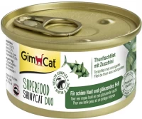 Photos - Cat Food GimCat Superfood Shiny Cat Duo Tuna 70 g 