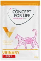 Photos - Cat Food Concept for Life Veterinary Diet Urinary Beef Pouch 12 pcs 
