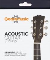 Photos - Strings Gear4music Acoustic Guitar Strings 80/20 X-Light 