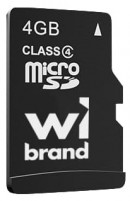 Photos - Memory Card Wibrand microSD Class 4 + Adapter 4 GB