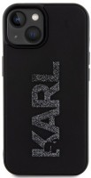 Photos - Case Karl Lagerfeld 3D Rubber Glitter Logo for iPhone 15 Plus 