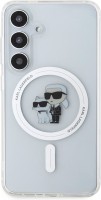 Photos - Case Karl Lagerfeld Karl&Choupette Glitter MagSafe for Galaxy S24 Plus 