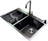 Photos - Kitchen Sink Romzha Arta U-730SD BL B RO41572 780x480