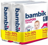 Photos - Nappies Bambik Diapers 4 / 72 pcs 