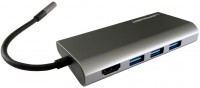 Photos - Card Reader / USB Hub LC-Power LC-HUB-C-MULTI-5 