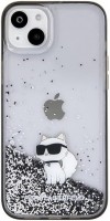 Photos - Case Karl Lagerfeld Liquid Glitter Choupette for iPhone 15 Plus 