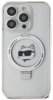 Photos - Case Karl Lagerfeld Ring Stand Choupette Head for iPhone 15 Pro 