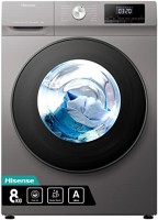 Photos - Washing Machine Hisense WFQA 8014 EVJMT gray