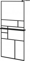 Shower Screen VidaXL Walk-in Shower Wall with Shelf 90 3185461 