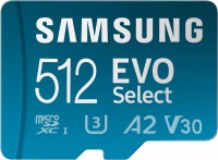 Photos - Memory Card Samsung EVO Select microSDXC + Adapter 2024 512 GB