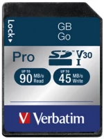 Photos - Memory Card Verbatim Pro U3 SD 32 GB