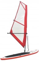 Photos - Paddleboard VidaXL Inflatable Stand Up Paddleboard with Sail Set 