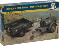 Photos - Model Building Kit ITALERI 250 Gal.s Tank Trailer M101 Cargo Trailer (1:35) 