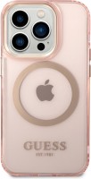 Photos - Case GUESS Gold Outline with MagSafe for iPhone 14 Pro Max 