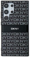 Photos - Case DKNY Leather Mono Stripe & Metal Logo for Galaxy S24 Ultra 