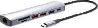 Photos - Card Reader / USB Hub MANHATTAN USB-C PD 7-in-1 4K Docking Station/Multiport Hub 