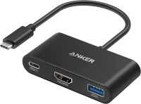 Photos - Card Reader / USB Hub ANKER PowerExpand 3-in-1 USB-C Hub 