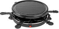 Photos - Electric Grill Nedis Gourmet / Raclette FCRA210FBK6 black