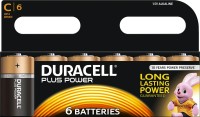 Photos - Battery Duracell  6xC Plus Power