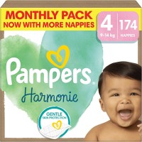 Photos - Nappies Pampers Harmonie 4 / 174 pcs 