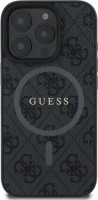 Photos - Case GUESS Leather Metal Logo with MagSafe for iPhone 16 Pro 