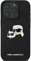 Photos - Case Karl Lagerfeld Monogram Karl&Choupette Head Pin for iPhone 16 Pro 