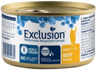 Photos - Cat Food Exclusion Adult Noble Grain Beef Canned 85 g