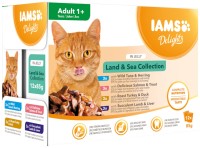 Photos - Cat Food IAMS Delights Land&Sea Collection in Jelly  12 pcs