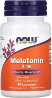 Photos - Amino Acid Now Melatonin 3 mg 90 loz 