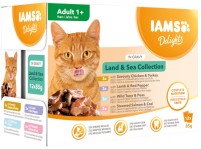 Photos - Cat Food IAMS Delights Land&Sea Collection In Gravy  12 pcs