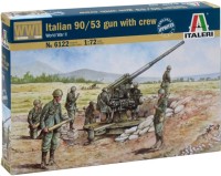 Photos - Model Building Kit ITALERI Italian 90/53 Gun With Crew (1:72) 