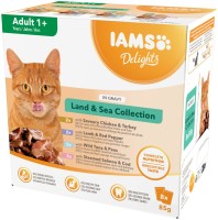 Photos - Cat Food IAMS Delights Land&Sea Collection in Gravy  8 pcs