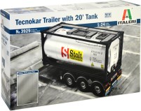 Photos - Model Building Kit ITALERI Tecnokar Trailer With 20 Tank (1:24) 