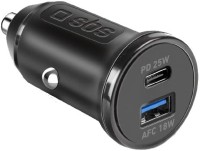 Photos - Charger SBS Car Charger USB-A + USB-C 25 W 