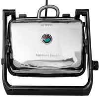 Photos - Electric Grill Hamilton Beach Panini Press Gourmet Sandwich Maker stainless steel