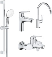 Photos - Bath Tap Set Grohe Euroeco UA123242MK 