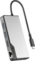 Photos - Card Reader / USB Hub ALOGIC USB-C Fusion MAX 6-in-1 Hub 