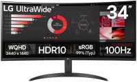 Photos - Monitor LG UltraWide 34WR50QK 34 "  black